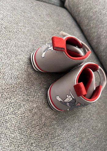 Gri Beyaz Erkek Bebek İlk Adım Ayakkabısı - Görsel 3