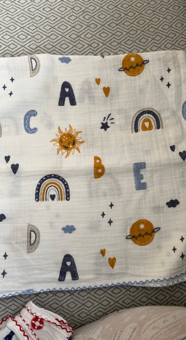 Nakışlı Çocuk müslinden kalın - Görsel 2