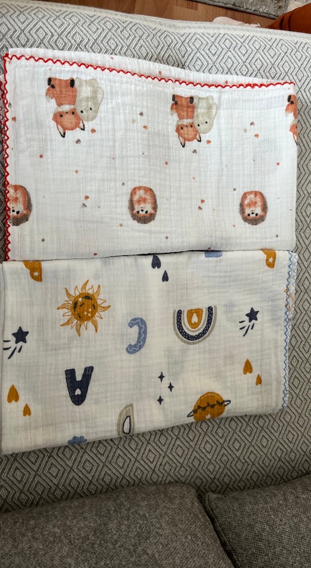 Çocuklar için renkli desenli battaniye - Görsel 3