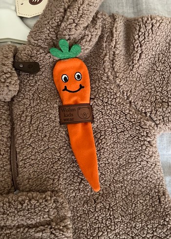 Kahverengi Kürklü Erkek Bebek Tulumu - Görsel 4