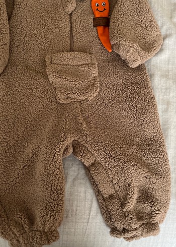 Kahverengi Kürklü Erkek Bebek Tulumu - Görsel 2