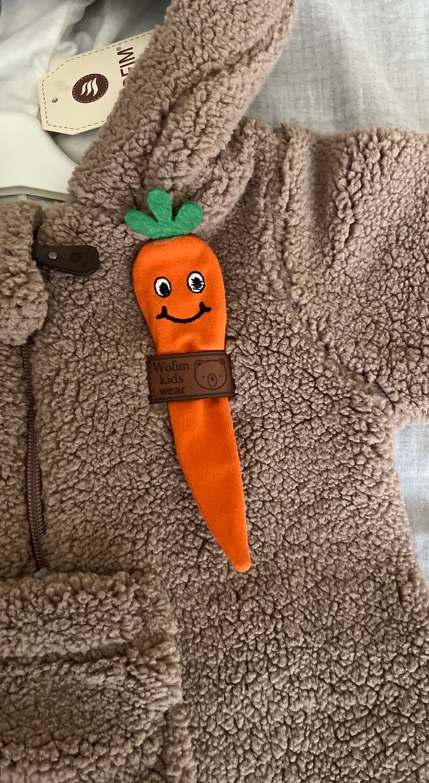 Kahverengi Kürklü Erkek Bebek Tulumu - Görsel 4