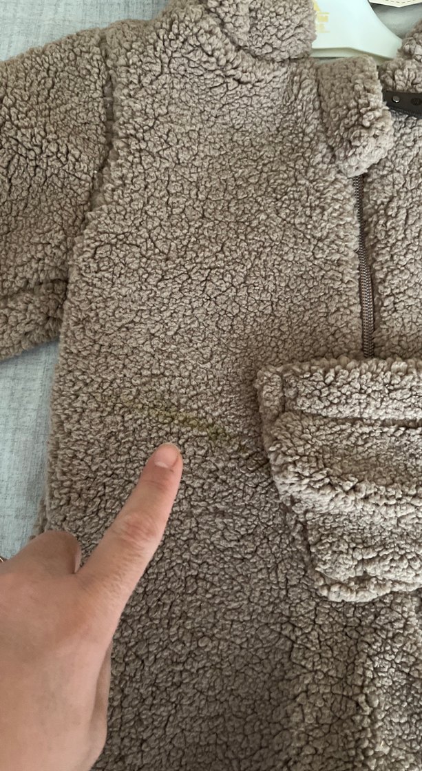 Kahverengi Kürklü Erkek Bebek Tulumu - Görsel 3