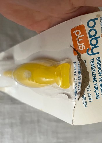 Sarı Bebek Biberon Temizleme Fırçası - Görsel 2