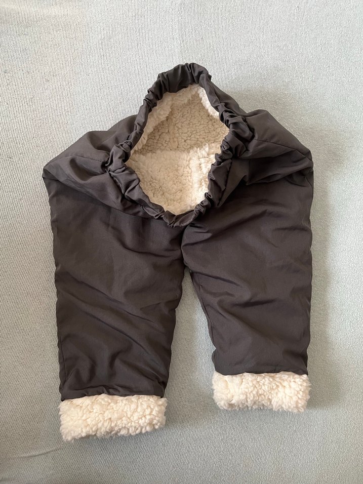 Erkek Bebek Gri Kürklü  Tulumu - Görsel 4