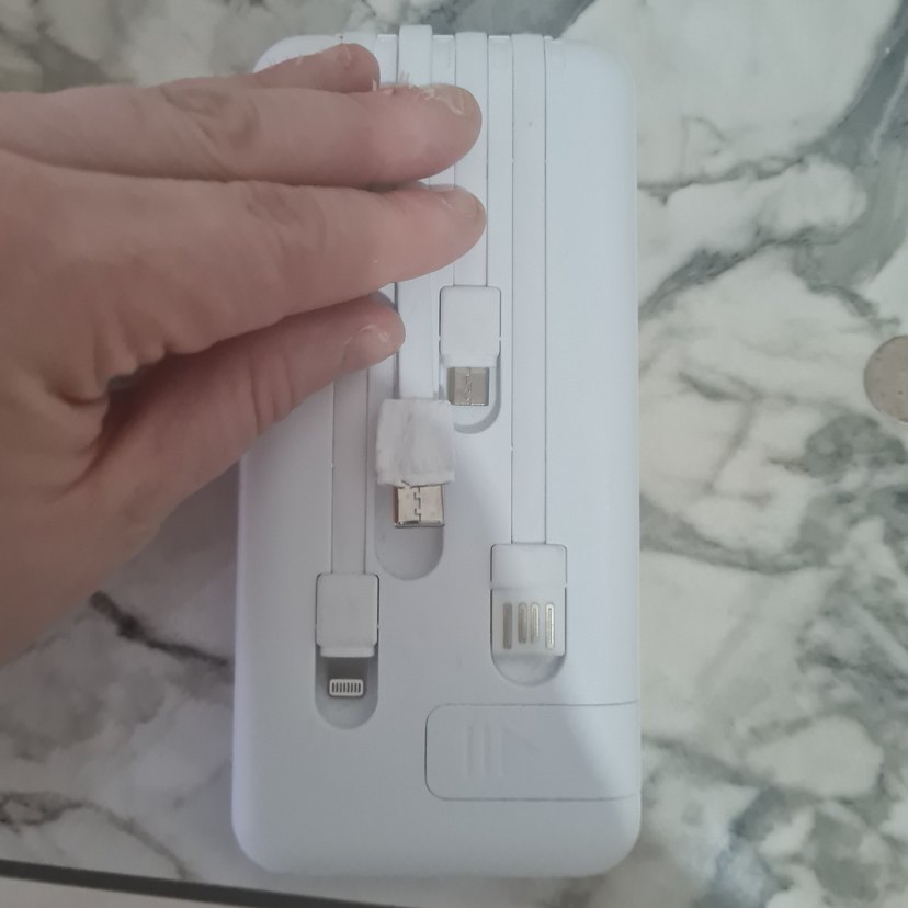 DAHİLİ KABLOLU POWERBANK FENERLİ TYPE-C DÖNÜŞTÜRÜCÜ İLE - Görsel 3