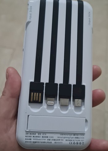 Kendinden Kablolu Powerbank - Görsel 5