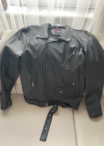 Trendyol & Milla Siyah Deri Biker Ceket
