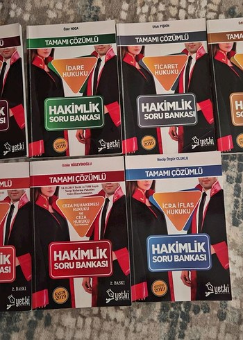 Adli Hakimlik Soru Bankası Tamamı Çözümlü Kitap Seti