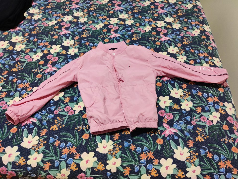 Tommy Hilfiger Kız Çocuk Kapüşonlu Pembe Yelek - Görsel 3