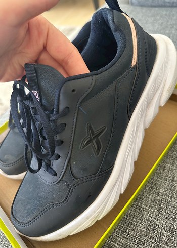 Lacivert Spor Kadın Sneakers Stiletto Topuklu
