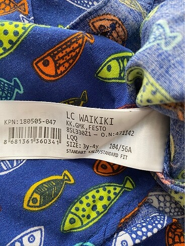 4 Yaş Beden çeşitli Renk Lc waikiki 3-4 yaş gömlek
