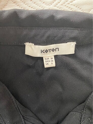 Koton Koton S beden siyah kolsuz gömlek