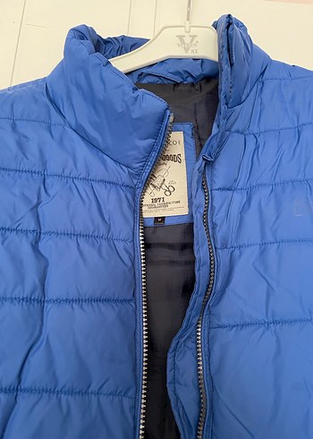 Çocuk Mavi Fermuarlı Dik Yaka Yelek - Görsel 2