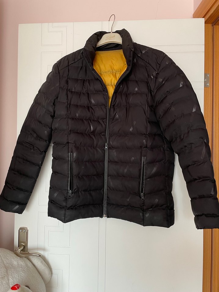 Siyah Fermuarlı Erkek Günlük Mont - Görsel 2