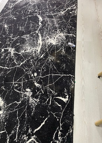 Siyah Desenli Modern Mutfak Halısı - Görsel 3