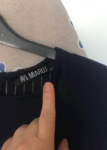 40 Beden lacivert Renk Lacivert Çizgili tunik