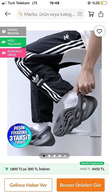 Adidas spor ayakkabı