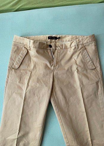 42 Beden camel Renk Bej Erkek Keten Pantolon Regular Fit