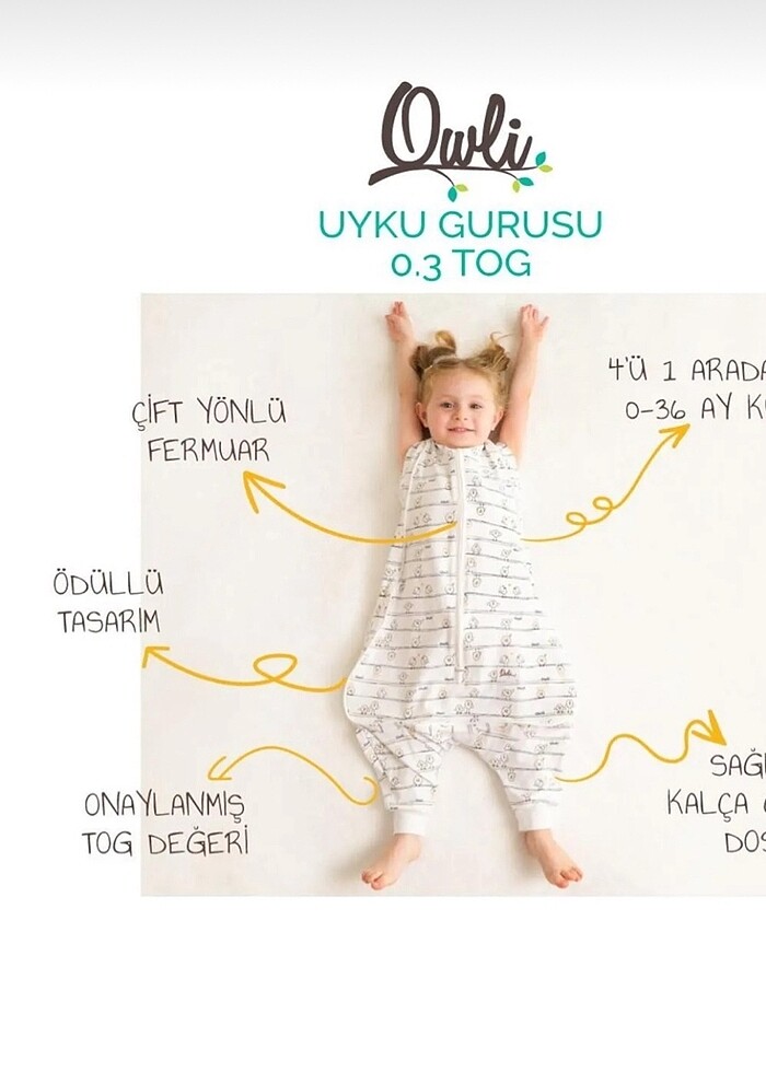 Owli uyku tulumu - Görsel 4