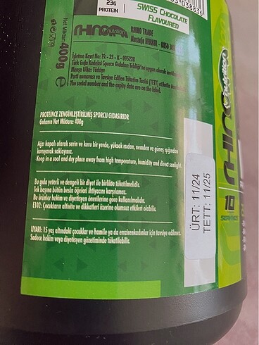  Beden Whey protein tozu çikolatalı- 10 servis