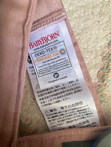 Babybjörn pink cotton ana kucağı-garantili - Görsel 5