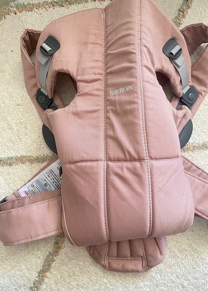 Babybjörn pink cotton ana kucağı-garantili - Görsel 3