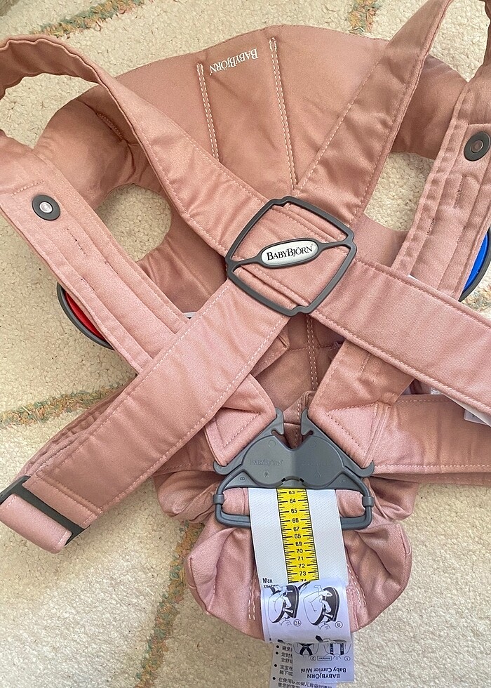 Babybjörn pink cotton ana kucağı-garantili - Görsel 4