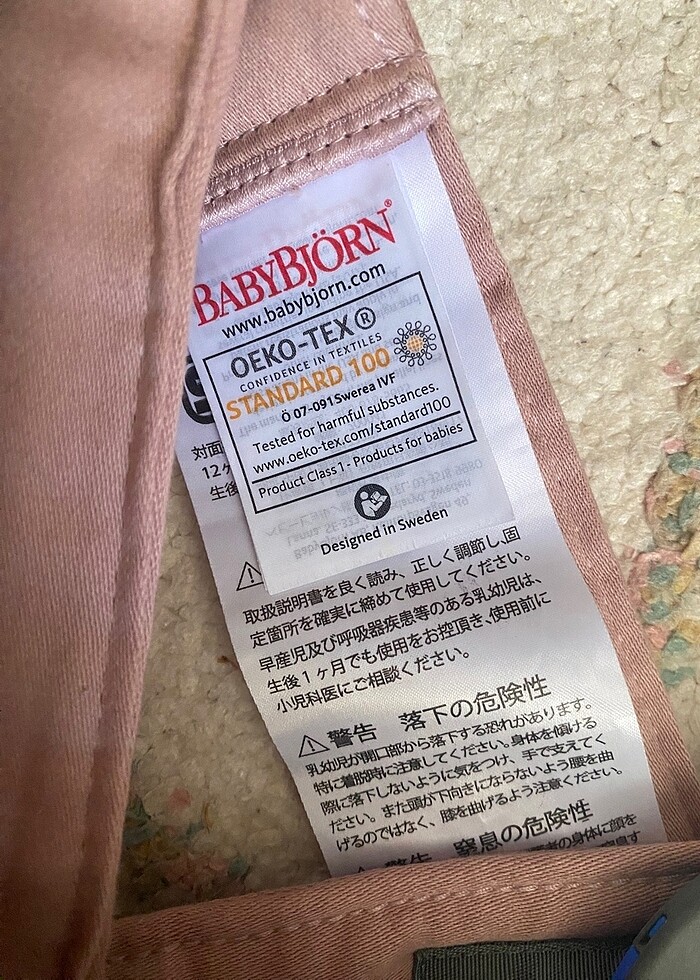 Babybjörn pink cotton ana kucağı-garantili - Görsel 5