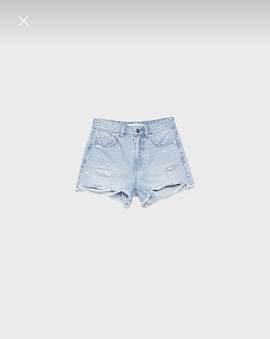 42 Beden Distressed denim şort