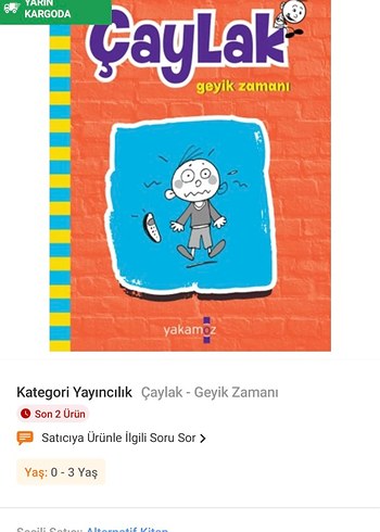 Çaylak - Geyik Zamanı Çocuk Kitabı