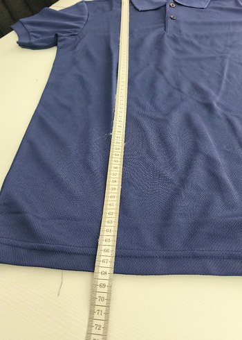 Erkek Lacivert Denim Polo Tişört - Görsel 3