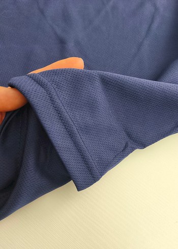 Erkek Lacivert Denim Polo Tişört - Görsel 2