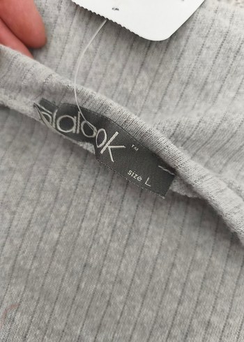 Gri Kadın Triko Midi Elbise - Görsel 3