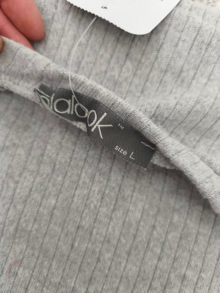 Gri Kadın Triko Midi Elbise - Görsel 3