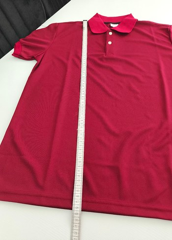 Erkek Kırmızı Polo Yaka Tişört - Görsel 3