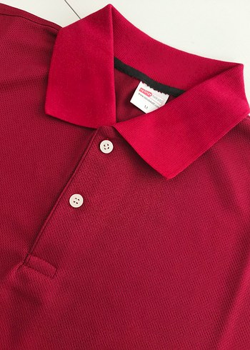 Erkek Kırmızı Polo Yaka Tişört - Görsel 5