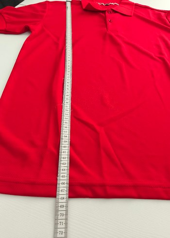 Kırmızı Erkek Polo Yaka Tişört - Görsel 3