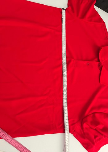 Kırmızı Erkek Polo Yaka Tişört - Görsel 4