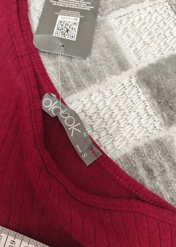 Bordo Tek Omuzlu Kadın Triko Elbise - Görsel 8