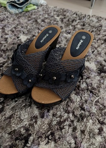 Polaris Desenli Platform Terlik