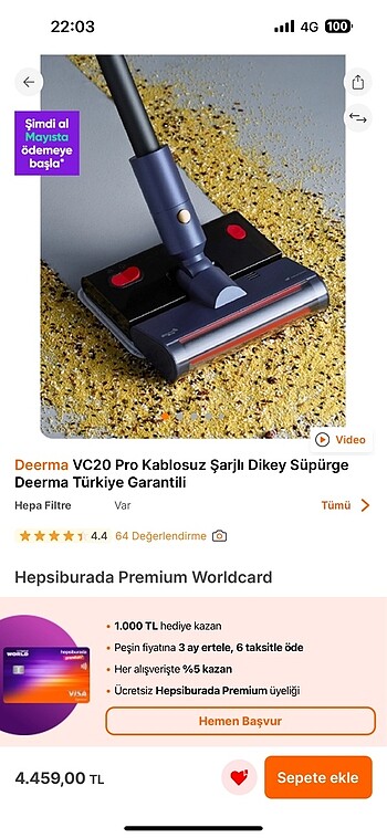 Dik süpürge deerma