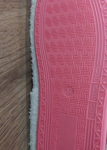 Kızlar için Pembe Renkli Nakışlı Sıcak panduf - Görsel 2