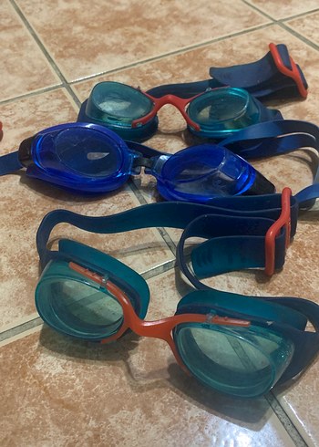 Renkli Mavi Kayışlı Yüzücü Gözlükleri - Görsel 3