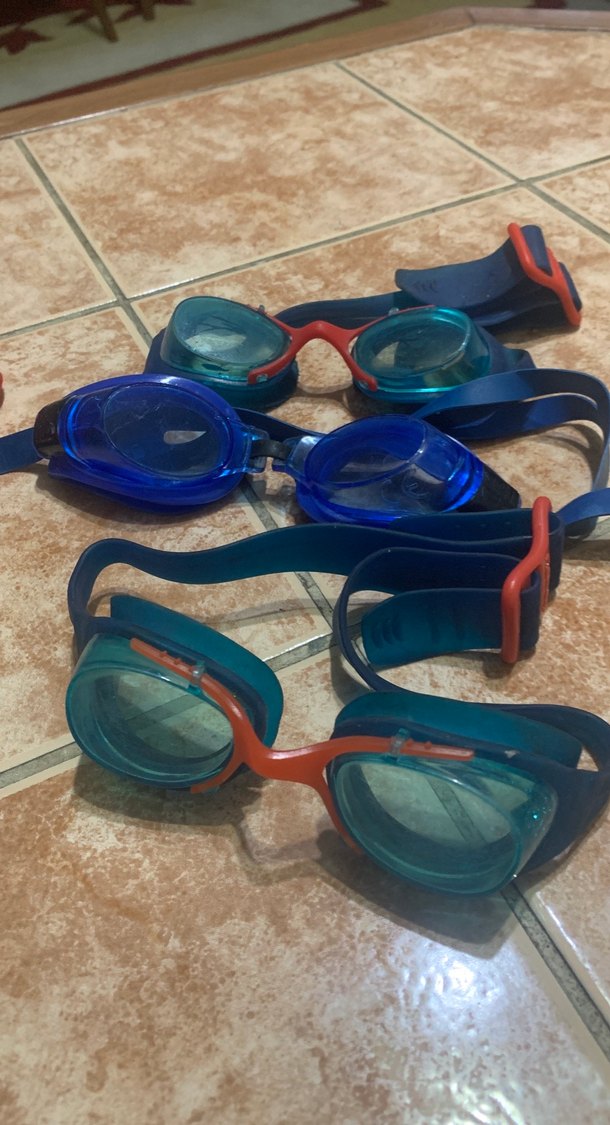 Renkli Mavi Kayışlı Yüzücü Gözlükleri - Görsel 2