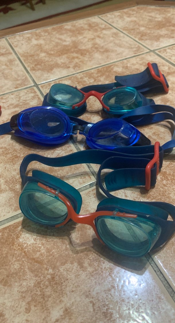 Renkli Mavi Kayışlı Yüzücü Gözlükleri - Görsel 3