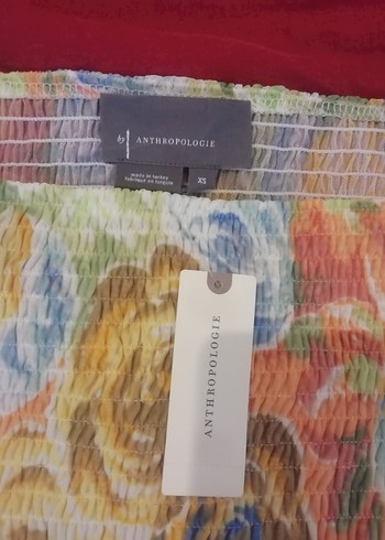 Anthropologie sıfır orjinal Çok Renkli Uzun Kollu Bluz
