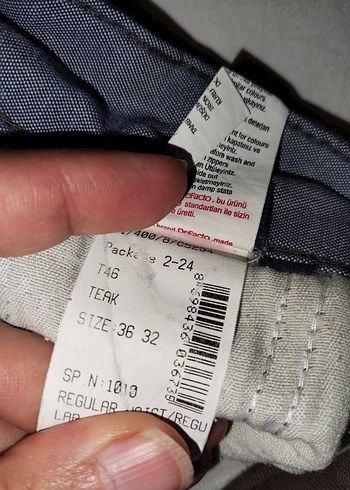 Bej Regular Fit Koton Erkek Pantolon 44 beden - Görsel 4