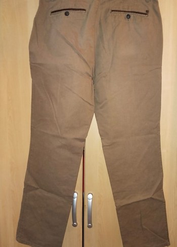 Bej Regular Fit Koton Erkek Pantolon 44 beden - Görsel 2