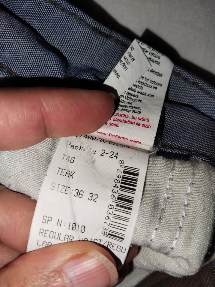 Bej Regular Fit Koton Erkek Pantolon 44 beden - Görsel 4